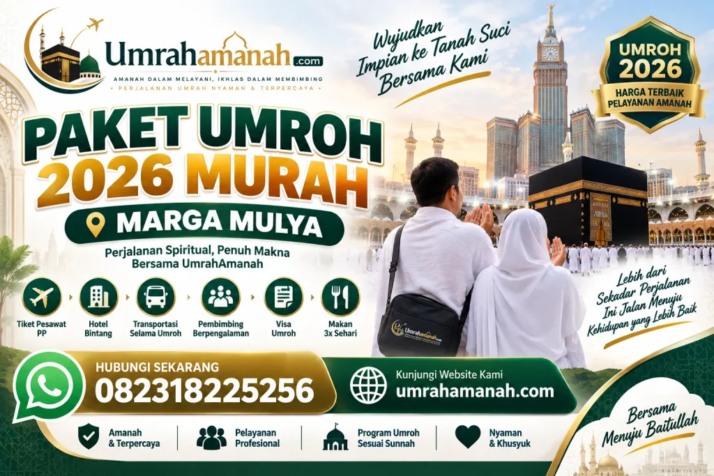 Paket Umroh 2026 Murah Marga Mulya