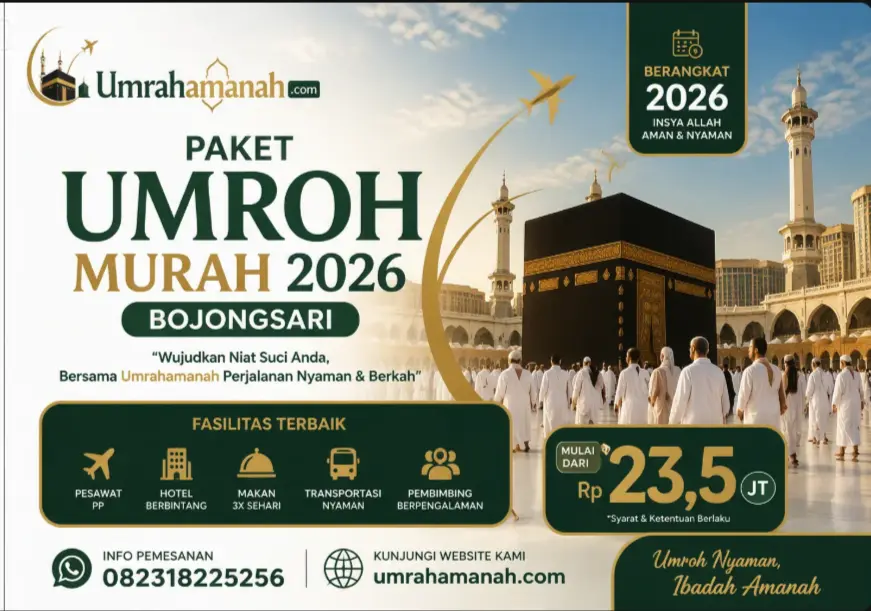 Paket Umroh Murah 2026 Bojongsari