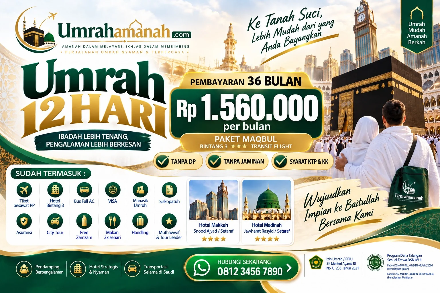 Umrah cicilan 36 bulan