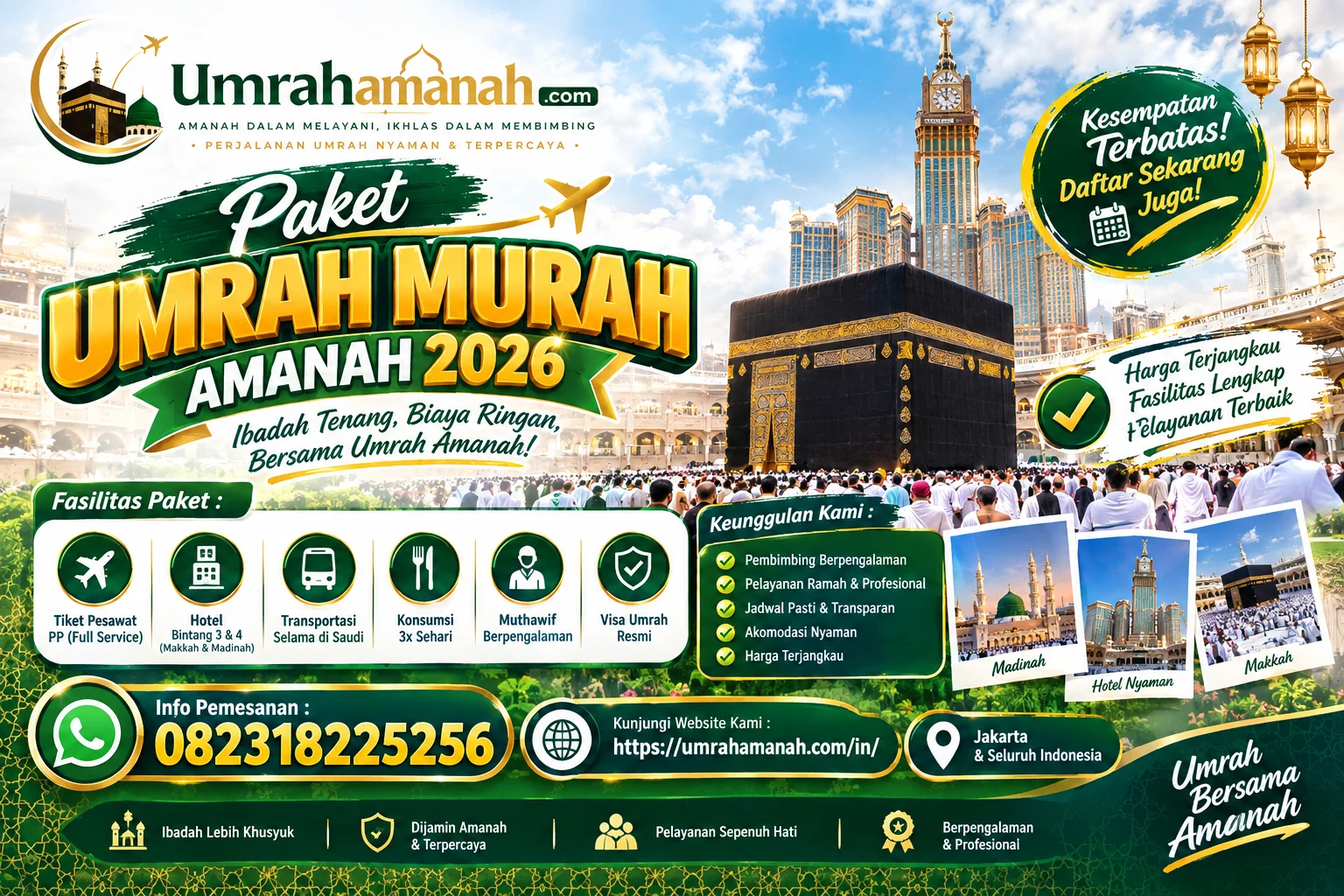 Paket Umrah Murah Amanah 2026